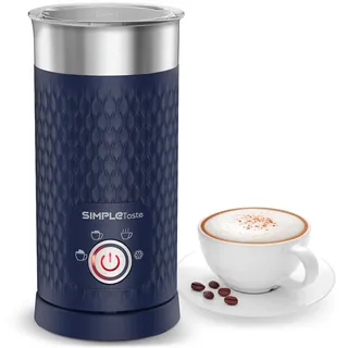 SimpleTaste Elektrischer Milchaufschäumer 4 in 1 blau