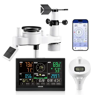 Vevor Wetterstation 8 in 1 Schwarz