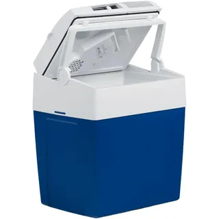 Mobicool ME27 elektrische Kühlbox, 12V und 230V, 26L, blau - Mini-Kühlschrank für Auto, Camping, Urlaub, Boot, Festivals - leicht, tragbar, mit praktischem Kabelfach und Eco/Max Modus