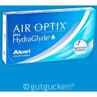 Air Optix Plus Hydraglyde 2 x 3 sphärische Kontaktlinsen Monatslinsen von Alcon