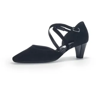 Gabor Spangenpumps Veloursleder Schwarz 35