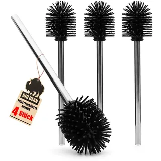 BigDean WC-Bürste 4er Set Schwarz