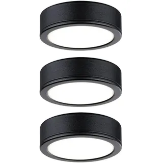 Paulmann LED-Schrankleuchte LED LED fest eingebaut 9W Warmweiß Schwarz