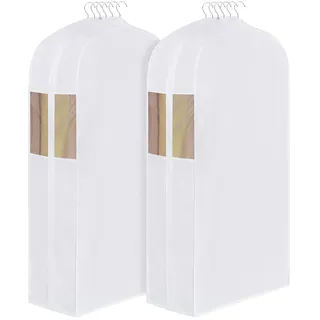 Univivi Hochwertiger Baumwoll Kleidersack, 127×56cm kleiderhüllen, 2 Stück