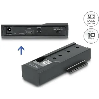 DeLock 64253 USB-C® für 1 x M.2 SSD oder 1 x SATA SSD / HDD