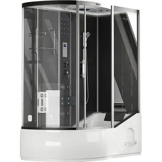 Home Deluxe Dampfdusche ALLIN 4in1 - Schwarz Links