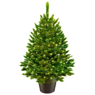 artitree Weihnachtsbaum künstlich (100% Spritzguss) -Naturgetreuer Tannenbaum im Topf 40-80 cm - 60