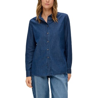 S.Oliver Jeansbluse, mit durchgängiger Knopfleiste, Gr. XL (42), blue, , 52205217-XL