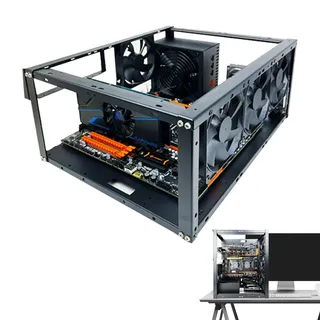 Motherboard-Halterung Mit Offenem Gehäuse – Stapelbare X99-Zweikanal-EATX-Motherboard-Halterung, 305 X 330/330 X 330 Mm Vertikales Und Horizontales Rack