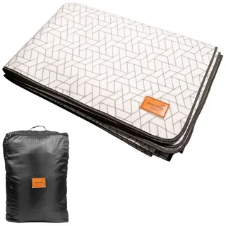 Skandika Zeltteppich Lindal | 300x300cm - mit Softtouch-Fleece, | Aufbewahrungstasche grau No Size