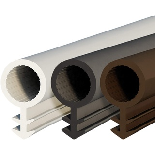 DQ-PP SCHLAUCHDICHTUNG | schwarz | 100 Meter | TPE Gummi | STD-03 | Schlauchdurchmesser: 8mm Nutbreite: 3mm | Zimmertürdichtung Gummidichtug Dichtband Türgummi Türdichtung Zargendichtung Dichtprofil