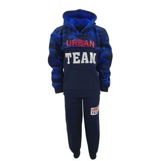 Hessis Freizeitanzug für Jungen JF45 (Set, Pullover mit Jogginghose) blau 92-98