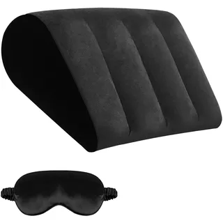 ProPillows Keilkissen Bett Kopfteil mit Schlafmaske – Reflux Kissen Erwachsene Reduziert Druck auf Kopf, Rücken & Beine, Venenkissen Beinhochlagerungskissen für Bett, Reisen, Camping, Lesen & Arbeiten