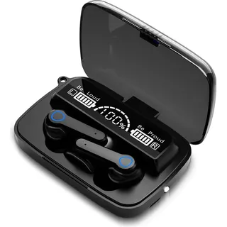 NAUCI Kopfhörer Ohrhörer für Xiaomi Redmi Note 15 Pro Pro+ Bluetooth In-Ear Headset - Schwarz