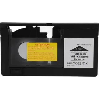VHS C Camcorder Kassettenadapter, Elektrischer VHS Kassettenkonverter, Unterstützt Wiedergabe und Auf nahme, für VHS C SVHS Camcorder, Nicht Kompatibel mit 8 Mm MiniDV Hi8