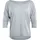 Ultra leichtes Modal-3/4-arm MCS001 Yoga-Shirt Cool-grey M