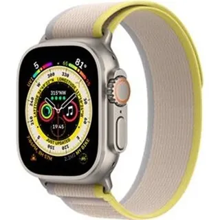 Apple Watch Ultra GPS+Cellular 49 mm Titaniumgehäuse, Trail Loop gelb/beige M/L