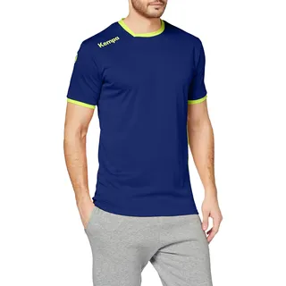 Kempa CURVE TRIKOT Kinder deep blau/fluo gelb 116