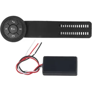 Kabellose Smart-lenkradsteuerung, 7 Tasten, Schwarzer Lenkradcontroller Mit Aufbewahrungsbox Für Universelle Fahrzeuginnenräume