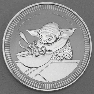 Silbermünze 1oz Baby Yoda 2022 Star Wars? (Niue)