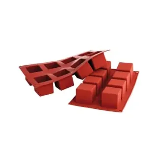Schneider Silikonbackform Kubus, 50 x 50 mm, Höhe: 50 mm