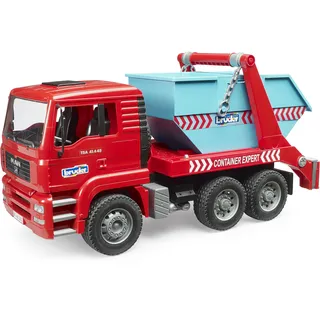Bruder 02741 - Absetzcontainer LKW rot 1:16