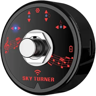 Btuty BT Page Turner Pedal Wiederaufladbar Wireless Fußschalter für Tablet Smartphone Elektronische Musiknoten, E-Books PPT Bilder Videos