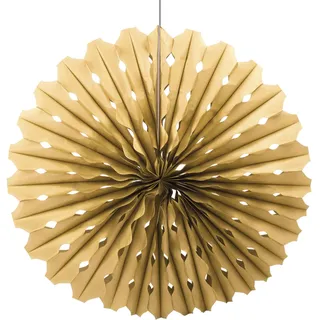 Dekoration Honeycomb Fan 45 cm – Gold