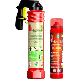 F-Exx® Schaum Feuerlöscher Sparpaket 1x F-Exx® 8.0 Bio, 1x F-Exx® 3.0 F