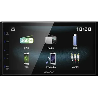 Kenwood DMX125DAB 2-DIN DAB+ Bluetooth Autoradio
