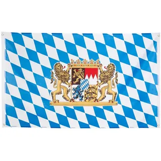 Boland - Banner Bayern, 90 x 150 cm, | Polyester Dekoration, zum Aufhängen, Bierfest, Bayerische Mottoparty, Fahne