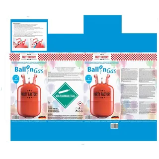 preisknacker Party Factory Ballongas Helium für ca. 30 Luftballons