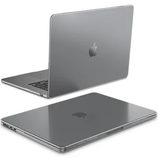 Fintie Hülle für MacBook Air 15 Zoll A3114 A2941 (2023 2024 Release), [100% entspricht offizieller Farbe] Premium Slim Matte Case für MacBook Air 15,3 Zoll mit M2 M3 Chip (Frost Gray)