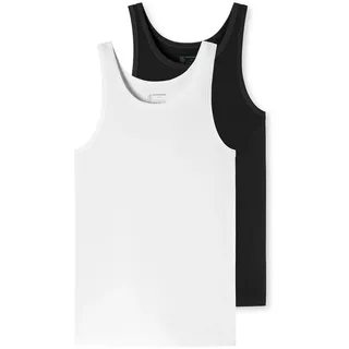 SCHIESSER Herren 2 Pack Unterhemd ohne Arm | 95/5 Organic
