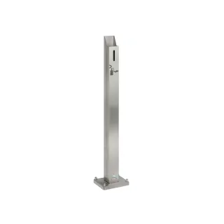 VAR HDS 105 Standsäule 2090 , Farbe: VA Edelstahl, rostfrei