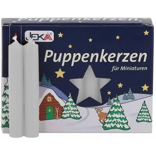 SAICO GmbH Seiffen Puppenkerzen 10 x 65 mm 20 St. weiß