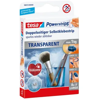Tesa Klebestreifen Transparent Large 8 St.
