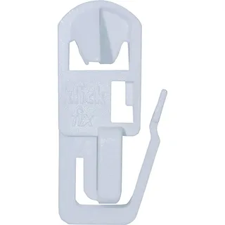 Klickfix® 100 Gardinengleiter für Gardinenschienen & Vorhangschienen - Original Klickgleiter - Gardinenhaken - Vorhang Haken - Gardinenringe - Vorhangringe - Faltengleiter (100 Stück)