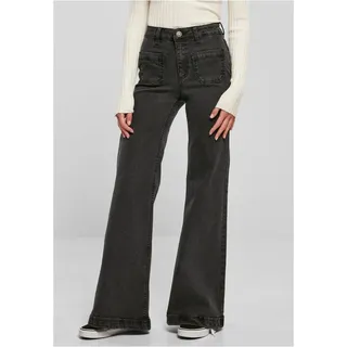 URBAN CLASSICS Vintage Flared Jeans Black Washed 29