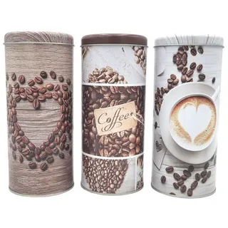 Buri Kaffeepaddose Vorratsdose Kaffeepads Kaffeespender Paddose Kaffeebox Metalldose