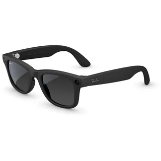 Ray-Ban Meta Wayfarer (Gen 2) mit AI, Foto- und Videoaufnahme, längere Akkulaufzeit – Schwarz matt, Gläser: Grafitgrau Farbverlauf (polarisiert)