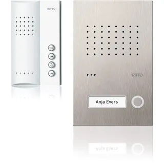 Ritto Acero Pur Audio Set 1WE 1818325 weiß/Edelstahl