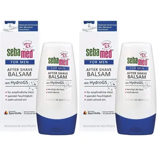 2 Stück Vorteilspack SEBAMED for Men After Shave Herren Balsam, hilft gegen Rasurbrand, ist feuchtigkeitsspendend und hautberuhigend, ohne Mikroplastik, Made in Germany, 2 x 100 ml