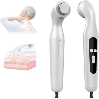 Ultraschall-TherapiegeräT Tragbar, Ultraschall Handgerät Schallwellengerät für Schmerztherapie und Arthrose, 42 °C,3-Gang,U-ltraschall Massagegerät für Muskel- &Rückenschmerzen (white)