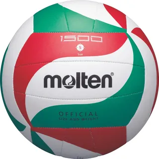 Molten Volleyball Trainingsball weiß/grün/rot V5M1500 Gr. 5