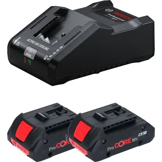 Starter Set Professional inkl. 2 x 18 V Li-Ion 4,0 Ah + Ladegerät 1600A016GB