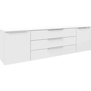 borchardt Möbel Sideboard BORCHARDT MÖBEL "Oliva", weiß (weiß matt), B:200cm H:53cm T:35cm, Sideboards, Sideboard, Breite 166 oder 200 cm