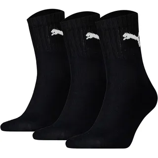 Puma Short Crew Sportsocken 3er Pack Schwarz 47-49