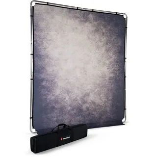 Manfrotto Lastolite EzyFrame Vintage Hintergrund, 2 x 2,3 m, Rauch