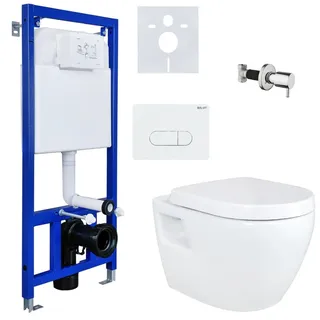 Aloni Hänge Dusch WC Taharet Bidet Toilette Vorwandelement Spülkasten Komplettset